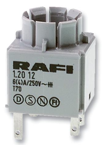 1.20.123.021/0000 CONTACT BLOCK, UNIVERSAL, 1NO/1NC RAFI
