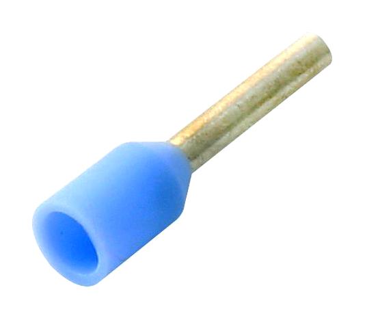 E0206-LIGHTBLUE FERRULE, 26AWG, 10.4MM, NYLON, LT BLUE MULTICOMP PRO