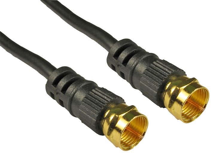 2FK-03 LEAD 3M F TYPE GOLD M-M BLK PRO SIGNAL