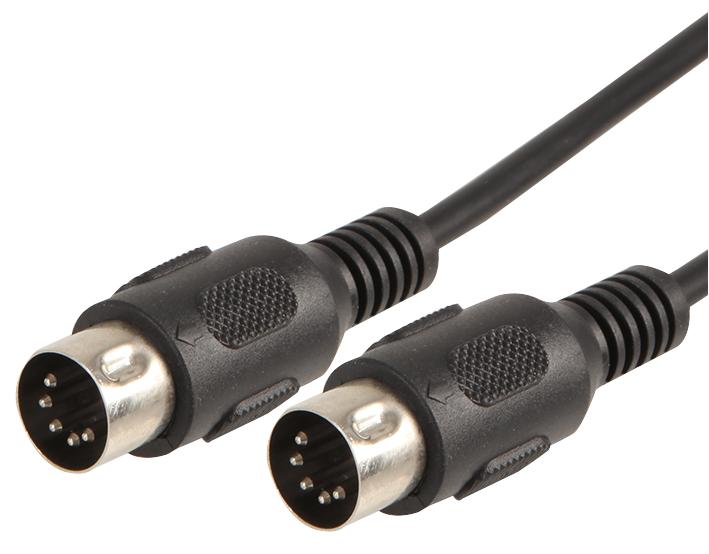 5P-5P DIN SCREENED6M LEAD, MIDI 5PIN 6M ELECTROVISION