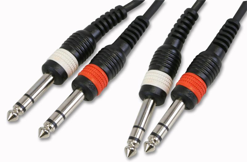 PLS00255 LEAD, 2X 6.35MM ST P TO P 1.5M PULSE
