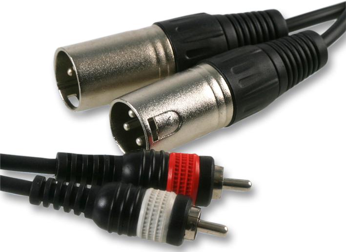 PLS00264 LEAD, 2X XLR PLUG TO 2X PHONO P 6M PULSE