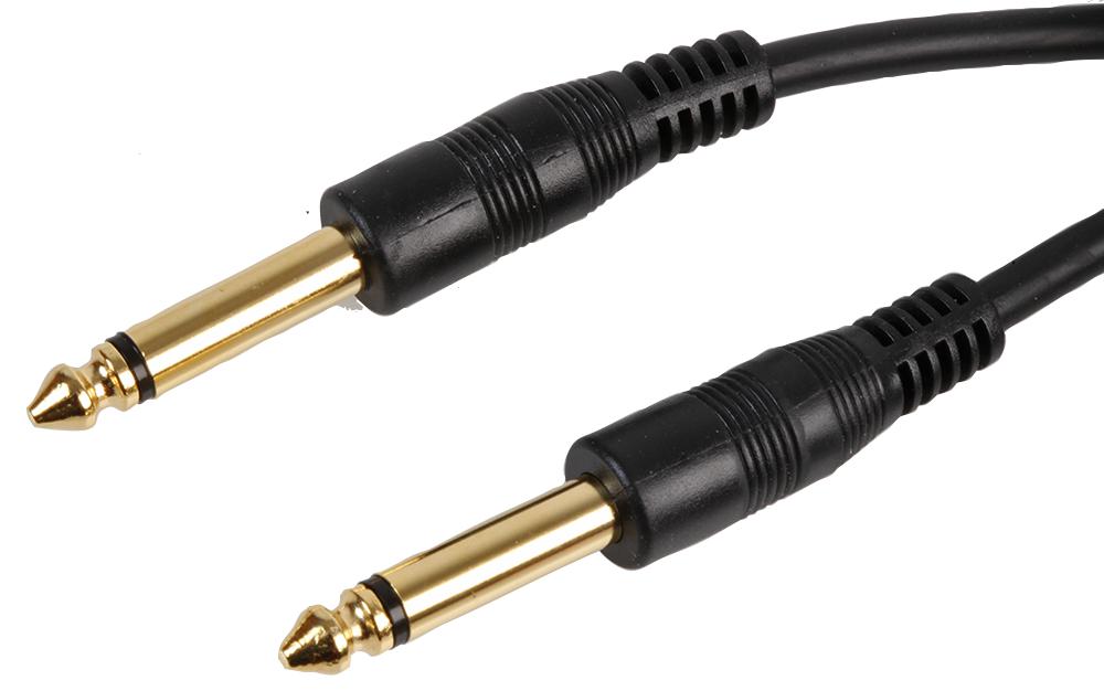 PSG00085 1.4" JACK PLUG-PLUG - GOLD/MONO/6M PRO SIGNAL