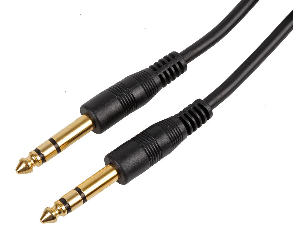 PSG00099 6.3MM PLUG ST TO PLUG - GOLD/5M PRO SIGNAL