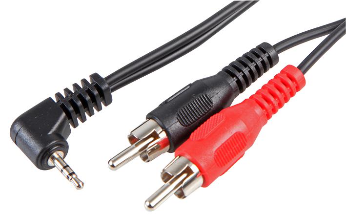 PSG00139 2.5MM PLUG TO 2X PHONO PLUGS -2M PRO SIGNAL