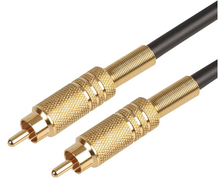 PSG00458 PHONO PLUG TO PLUG LEAD - 15M GOLD PRO SIGNAL