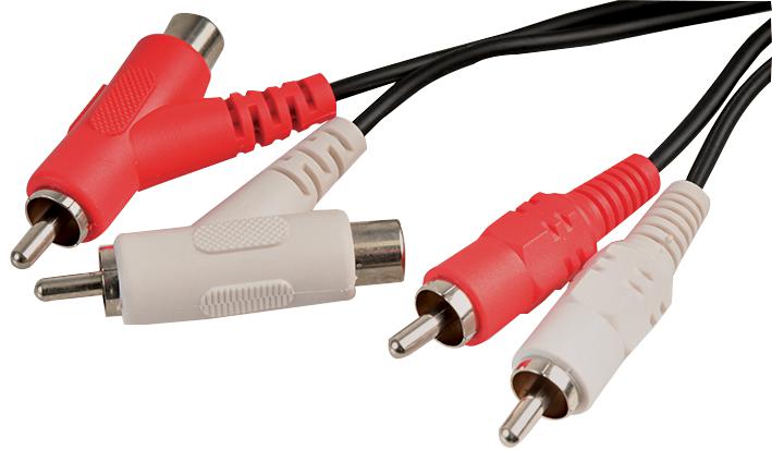 PSG00465 STACKABLE 2X PHONO PL TO PL - 0.5M PRO SIGNAL