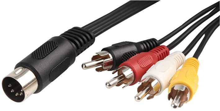 PSG00908 LEAD AUDIO DIN PL-4 PH PL 1.2M PRO SIGNAL