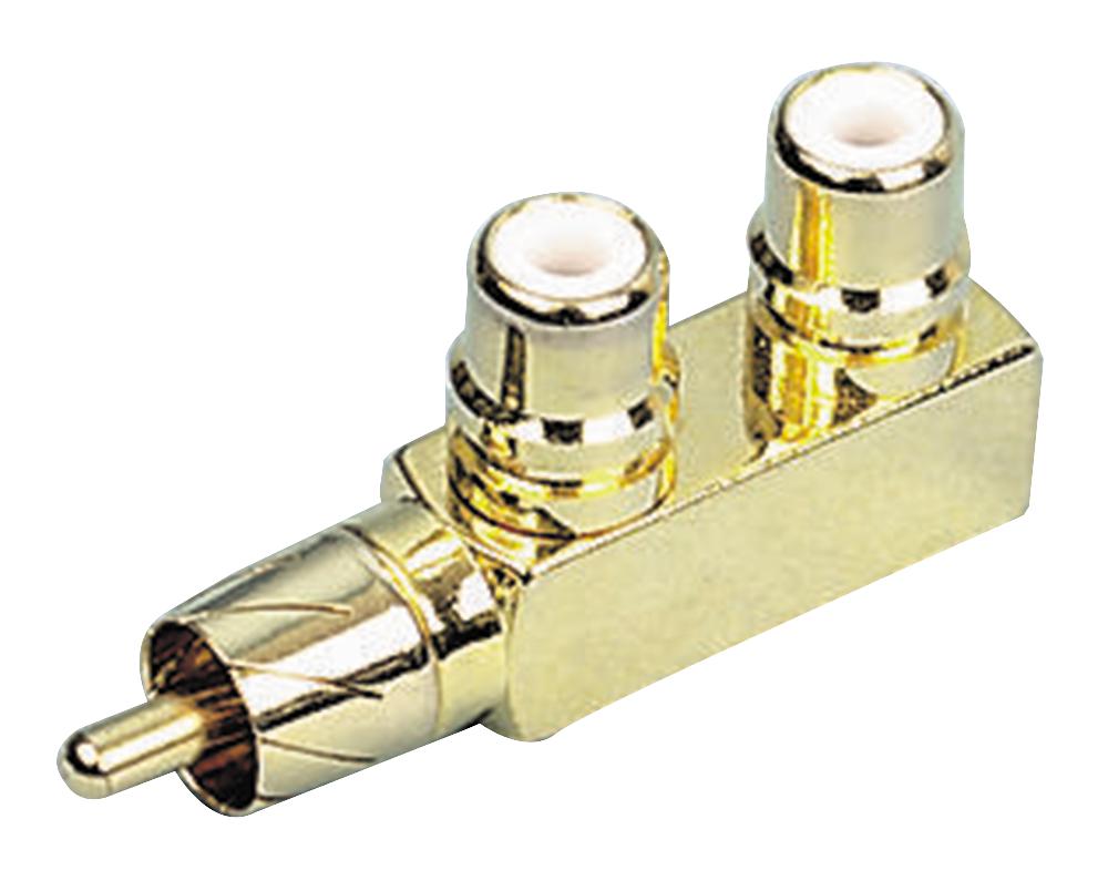 PSG01857 ADAPTOR, 2X PHONO S TO P, GOLD PRO SIGNAL