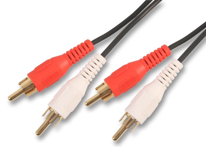 PSG02693 2X PHONO LEAD, GOLD, 1M PRO SIGNAL