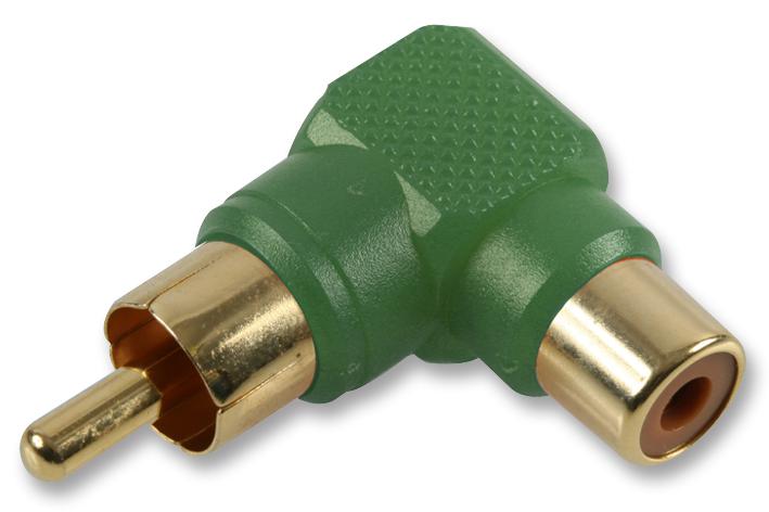 PSG02738 PHONO ADAPTOR, 90DEG, GOLD, GRN PRO SIGNAL