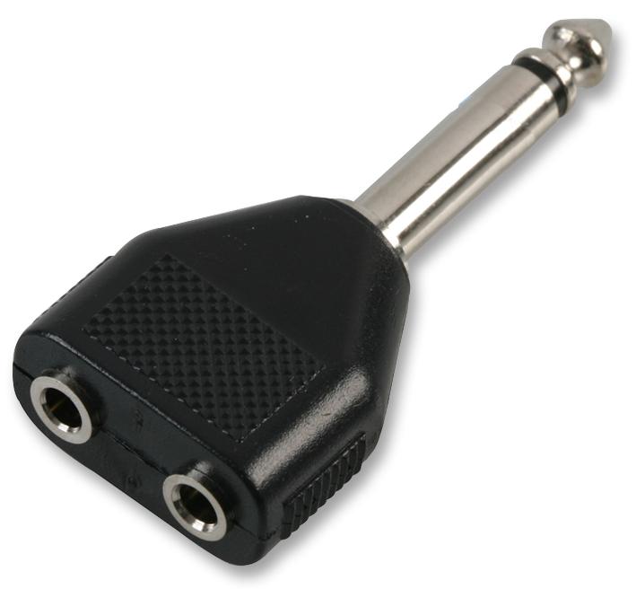 PSG02742 JACK ADAPTOR, 2X 3.5 MONO TO 1/4 MONO PRO SIGNAL