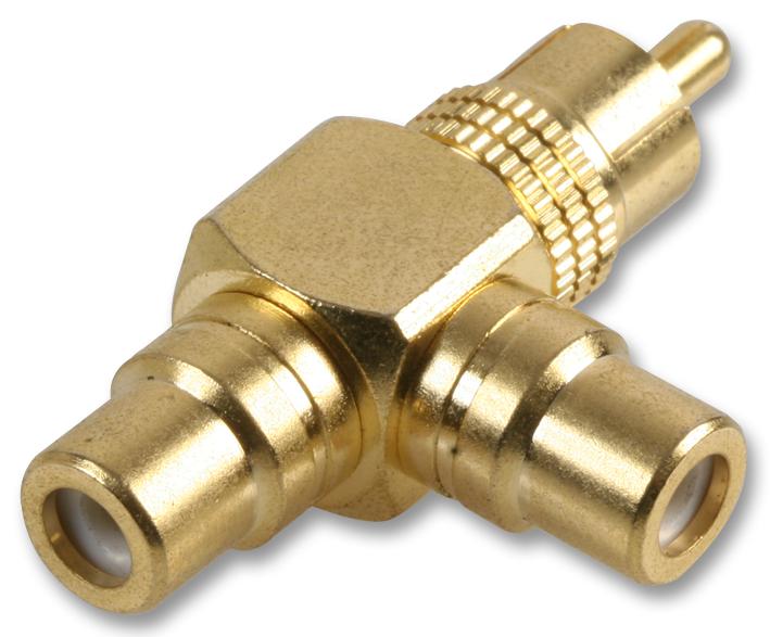 PSG03205 ADAPTOR, 2 TO 1 PHONO, GOLD PRO SIGNAL