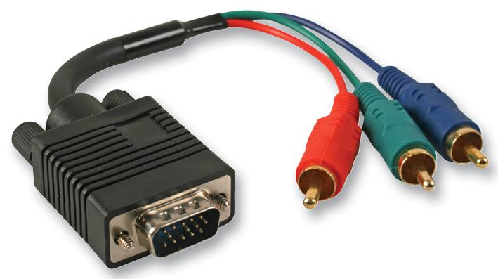 PSG03246 SVGA PLUG TO 3X PHONO RGB, 1M PRO SIGNAL