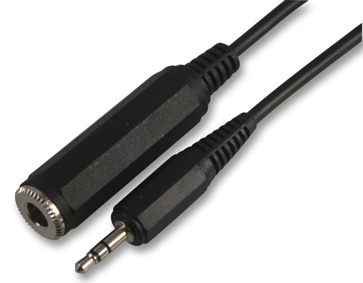 PSG03257 6.35MM ST SKT TO 3.5MM ST PLUG, 0.5M PRO SIGNAL