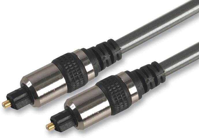 PSG03295 TOSLINK LEAD, BLACK/CHROME, 3M PRO SIGNAL