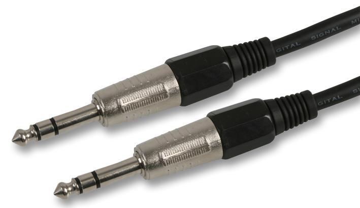 PSG03341 6.35MM STEREO JACK LEAD, 2M PRO SIGNAL