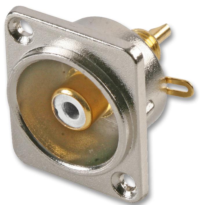 PLS00528 PHONO SOCKET, UNIFIED SHELL/WHITE PULSE