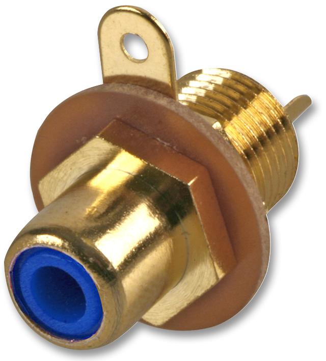 AV19339 PHONO SOCKET, CHASSIS, GOLD, BLUE PRO SIGNAL