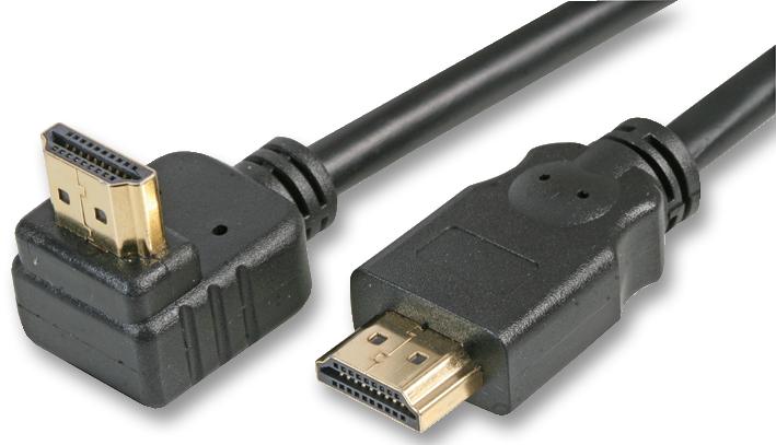 PSG03665 HDMI LEAD, STRAIGHT TO 90DEG, 5M PRO SIGNAL