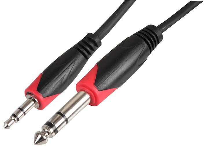 PSG04172 LEAD 6.35MM 3P TO 3.5MM 3P PLUG 1M PRO SIGNAL