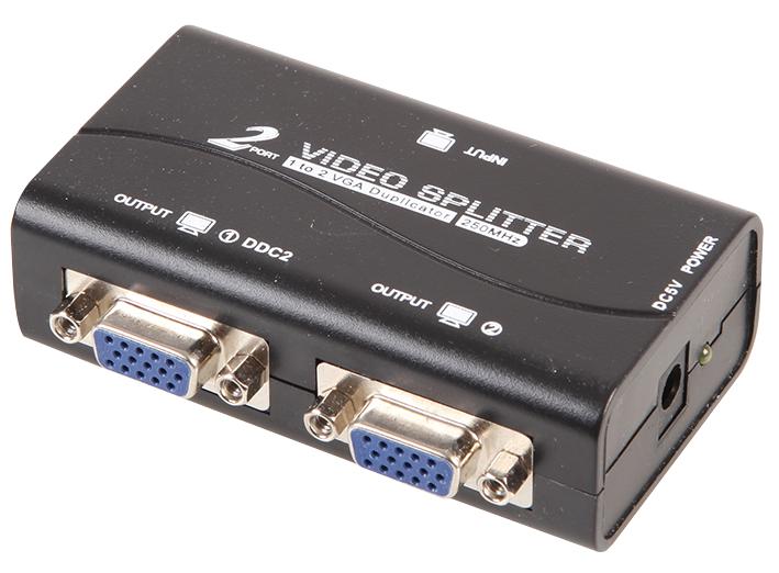 PSG03937 VGA SPLITTER 2 PORT (250MHZ/PLASTIC) PRO SIGNAL