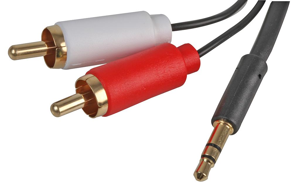 PSG3155-7.5M 3.5MM STEREO JACK TO 2X PHONO LEAD 7.5M PRO SIGNAL