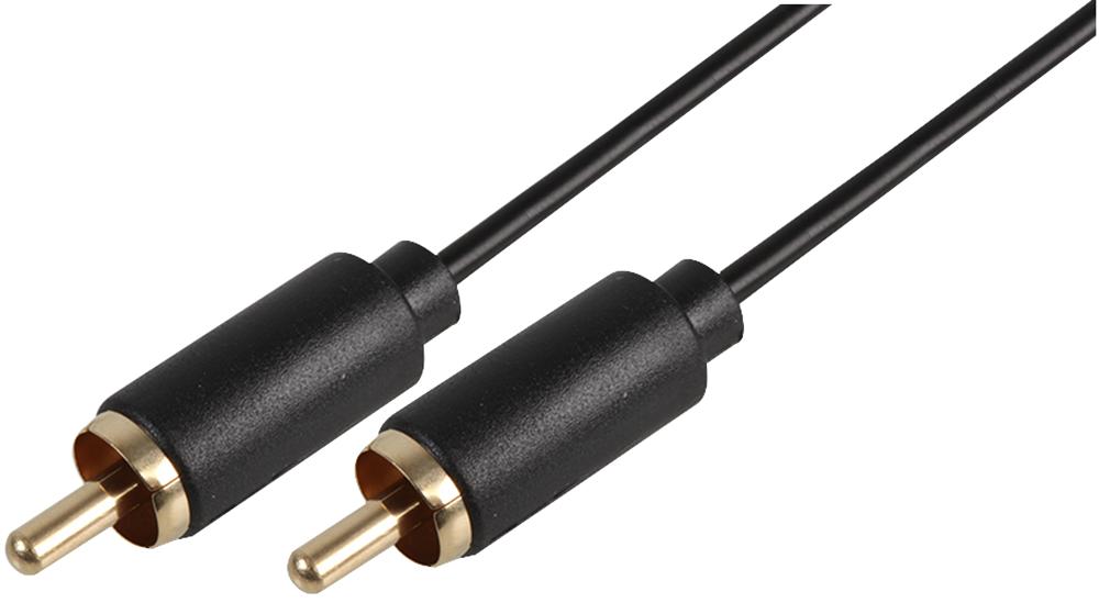 PSG3169-3M PHONO PLUG TO PLUG LEAD 3M BLACK PRO SIGNAL