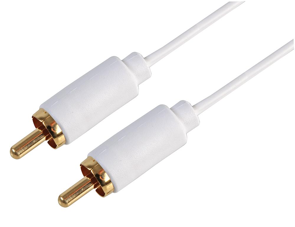 PSG3177-3M PHONO PLUG TO PLUG LEAD 3M WHITE PRO SIGNAL