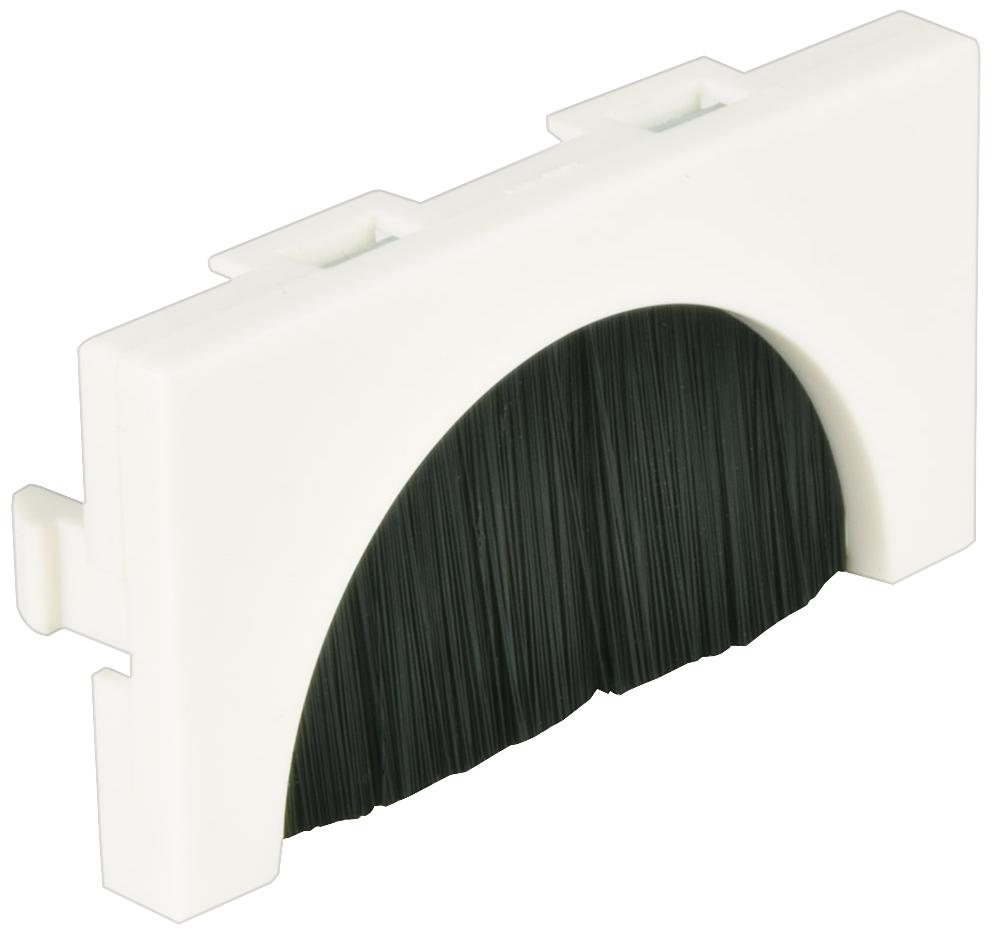 122.515UK BRUSH PLATE WALLPLATE MODULE, 25MMX50MM AV:LINK