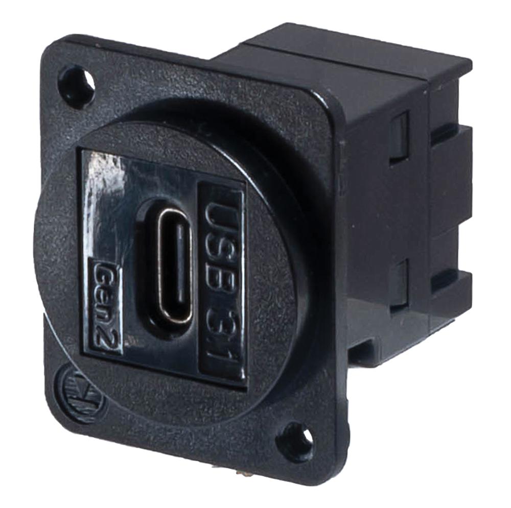 KCUCCDPM USB ADAPTOR, 3.1 C RCPT-RCPT, FLANGE TUK