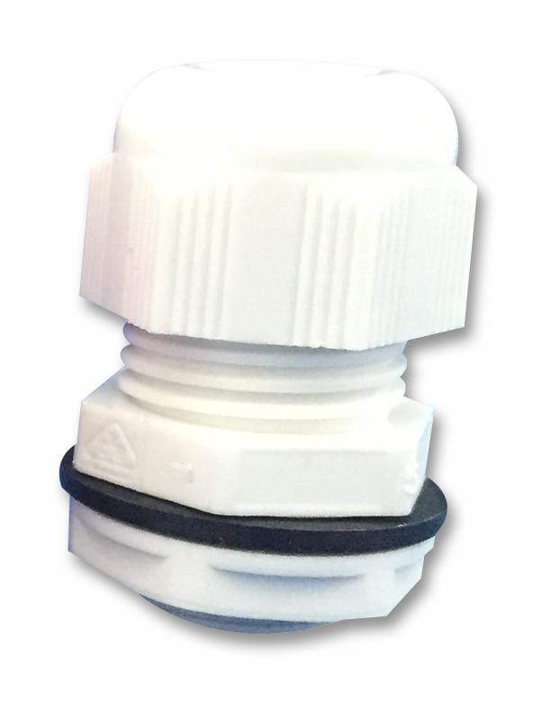 ACGM20WHT CABLE GLAND NYL M20 24MM LTH WHT 10/PK CONCORDIA TECHNOLOGIES