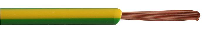 PEL01861 CBL SINGLE CORE H05Z-K 4MM G/Y 100M PRO ELEC
