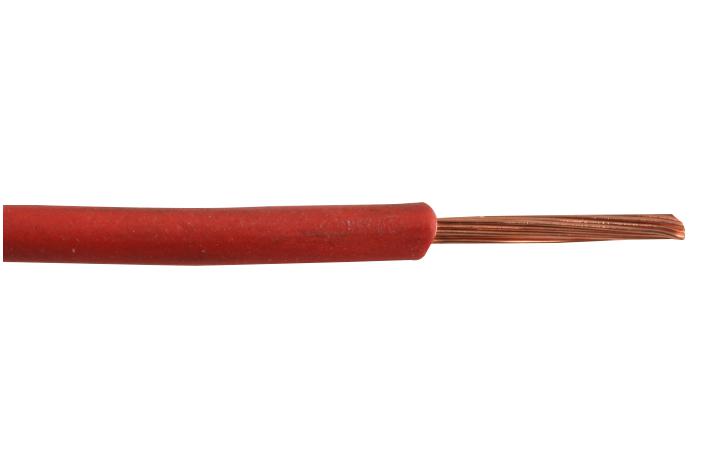 PEL01875 CBL SINGLE CORE H05Z-K 6MM RED 100M PRO ELEC