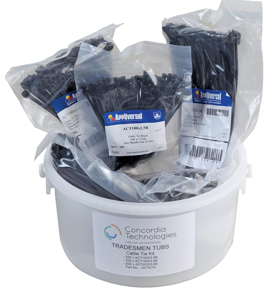 ACTKIT5-600 CABLE TIE KIT 600 PCE PRO POWER
