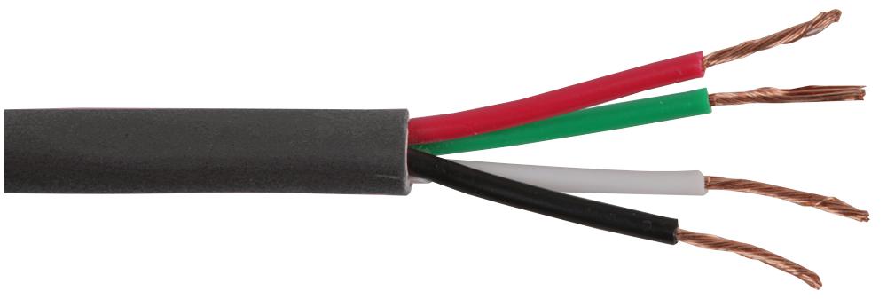 4CSPKCBL2.50MMBLK50M CABLE LOUDSPEAKER 4 X 2.50MM BLACK 50M PRO POWER