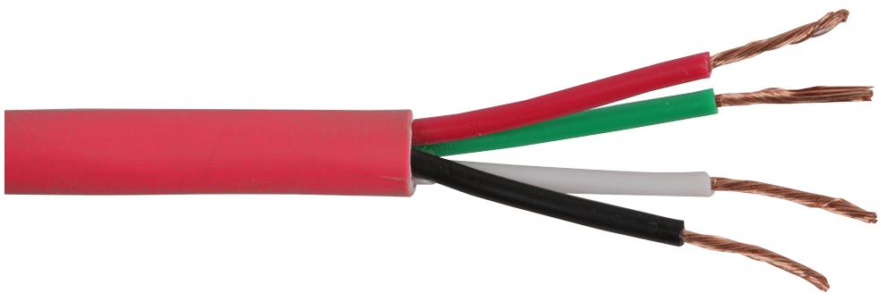 4CSPKCBL0.75RED50M CABLE LOUDSPEAKER 4 X 0.75MM RED 50M PRO POWER