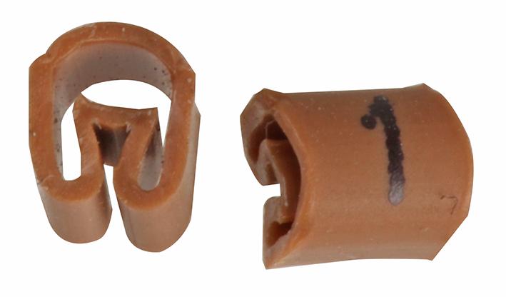 PTV3 1 BROWN 100/BAG CABLE MARKER, NO.1 BROWN BAG100, PK100 PRO POWER