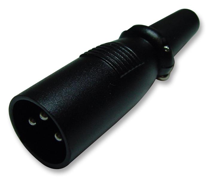 PSG01813 XLR PLUG, BLACK PRO SIGNAL