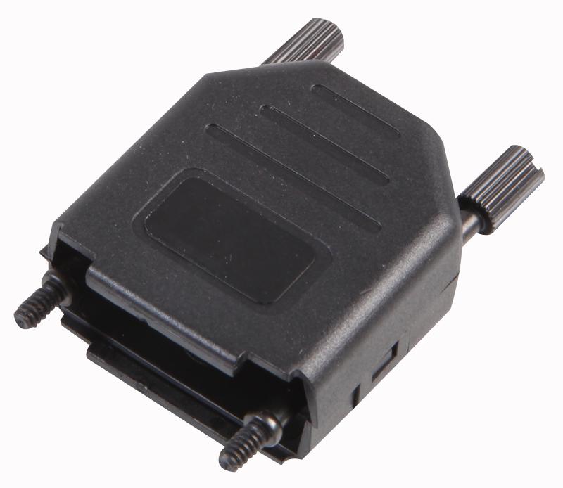 MHDPPK9-K BACKSHELL, D, BLACK, 9WAY MH CONNECTORS
