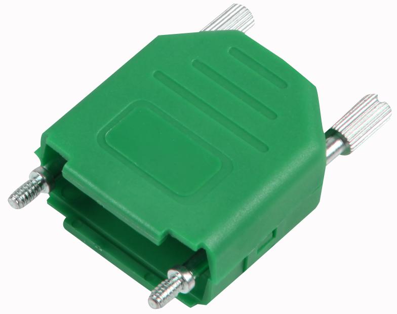 MHDPPK9-G-K BACKSHELL, D, GREEN, 9WAY MH CONNECTORS