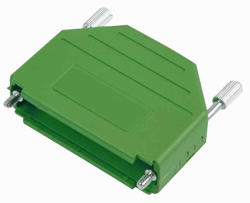 MHDPPK15-G-K BACKSHELL, D, GREEN, 15WAY MH CONNECTORS