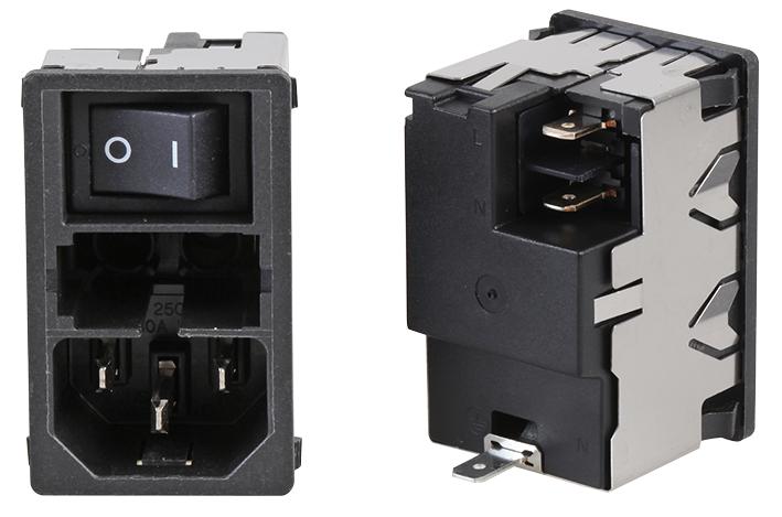 KM01.1205.11 INLET, IEC, SWITCHED/FUSED, 1POLE SCHURTER