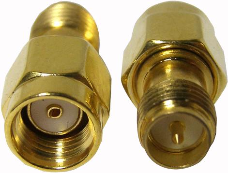 ADP-SMAMRP-SMAFRP ADAPTOR, SMA MALE RP TO SMA FEMALE RP RF SOLUTIONS