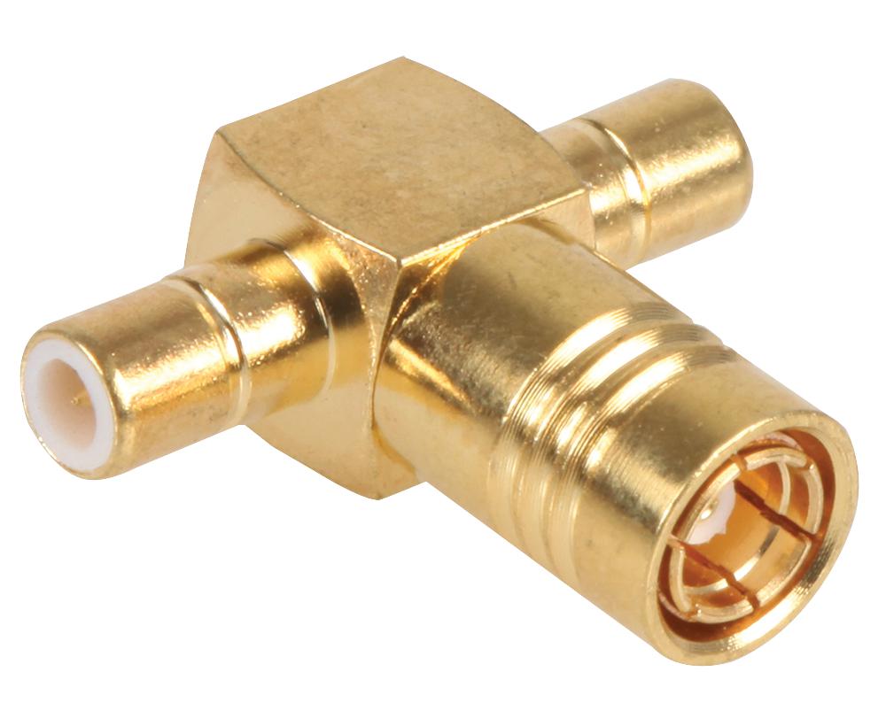 ADP-SMBF-2SMBM TEE ADAPTOR SMB FEMALE TO 2X SMB MALE RF SOLUTIONS