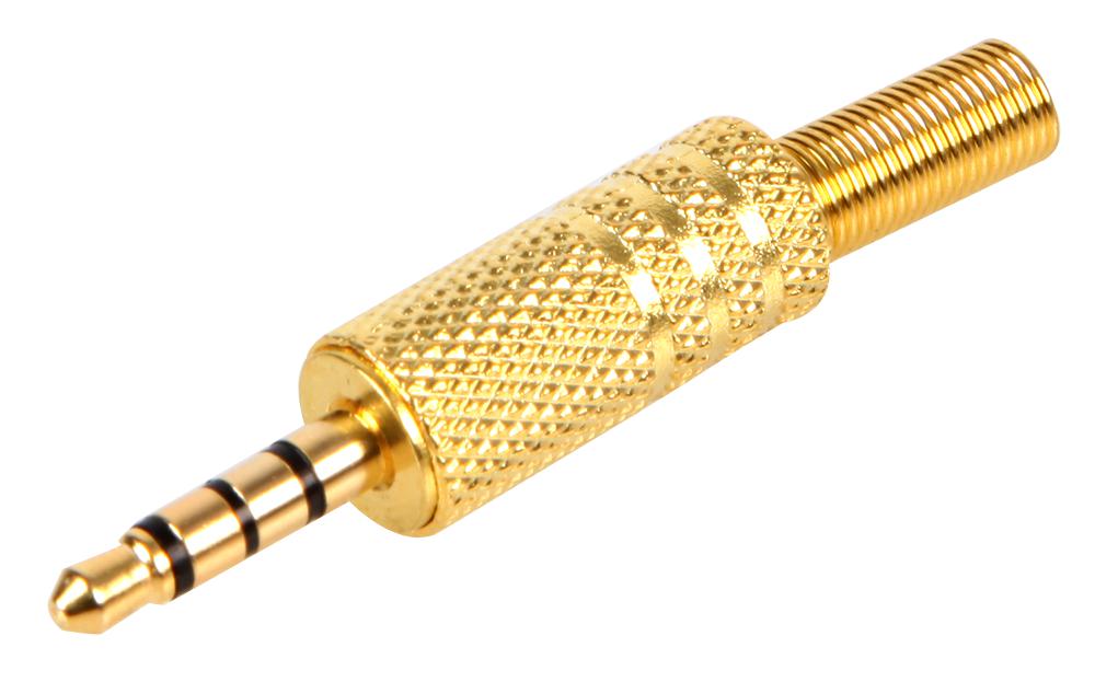 PSG08631 3.5MM 4P JACK PLUG, METAL . PRO SIGNAL