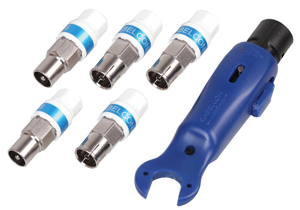 WF100/RG6 IEC KIT SELF-INSTALL KIT, COAX, 4XF, 4XM WEBRO