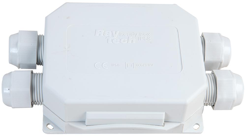 READYBOX120 CONNECTION BOX, GEL, 4 CABLES, 5P, GREY RAYTECH