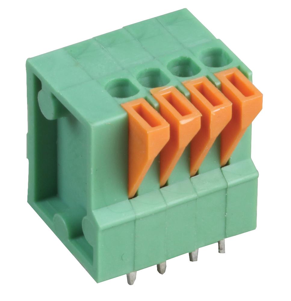 MC000003 TERMINAL BLOCK, WIRE TO BRD, 4POS, 20AWG MULTICOMP PRO