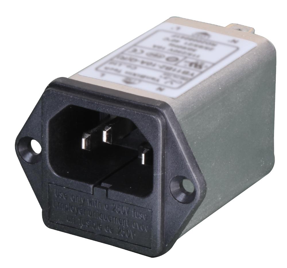 PELB1070 IEC INLET FILTER, 1-PH, 1A, 250V, QC PRO ELEC